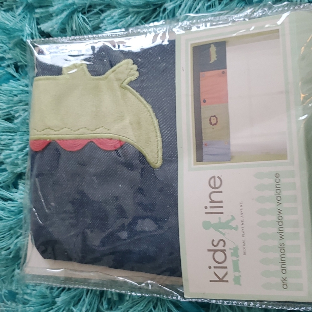 nip kids line ark animals window valance 60 x 14